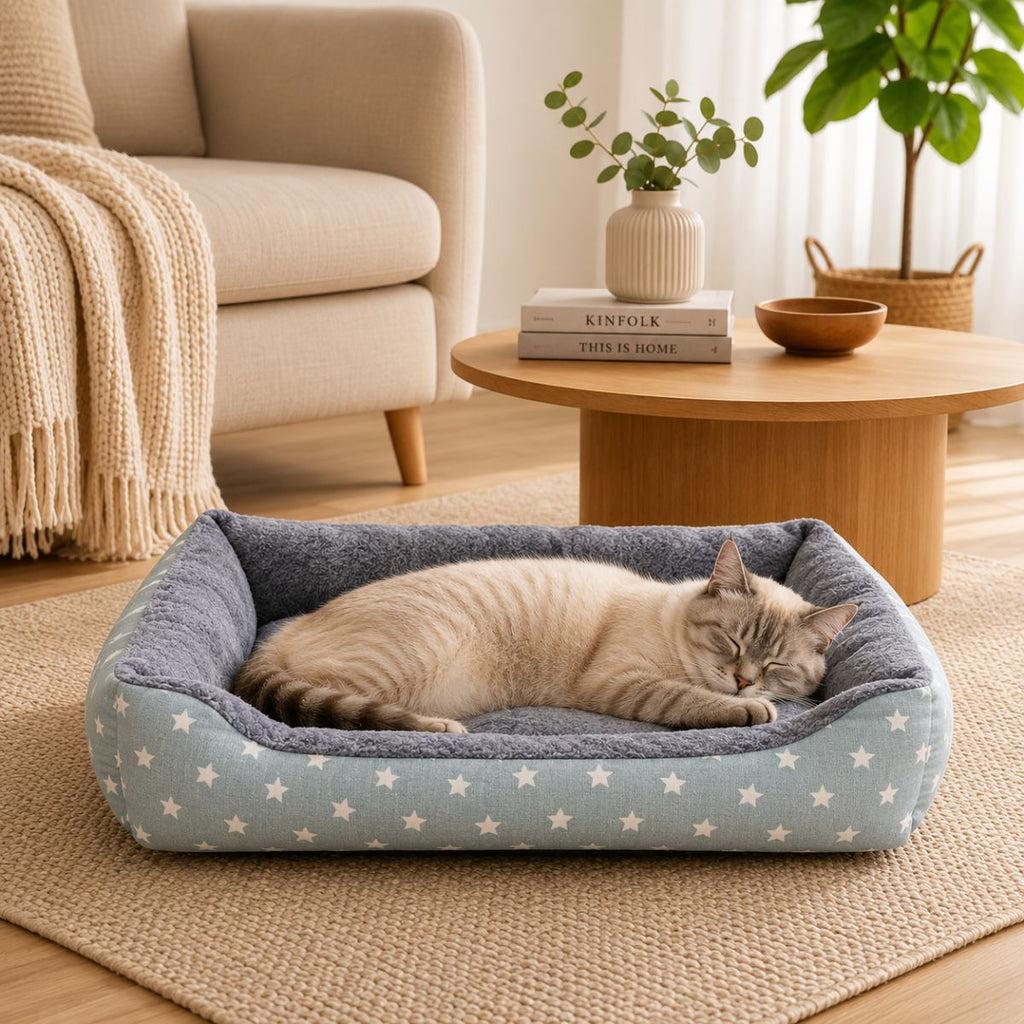 Panier pour Chat à Motifs | Coussin Nid Douillet Toutes Saisons — Le Récit