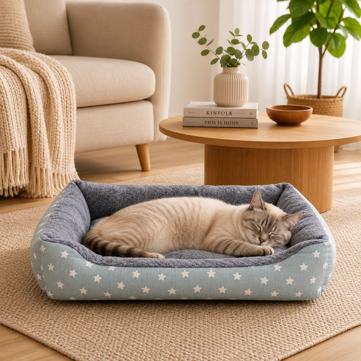 Panier pour Chat à Motifs | Coussin Nid Douillet Toutes Saisons — Le Récit