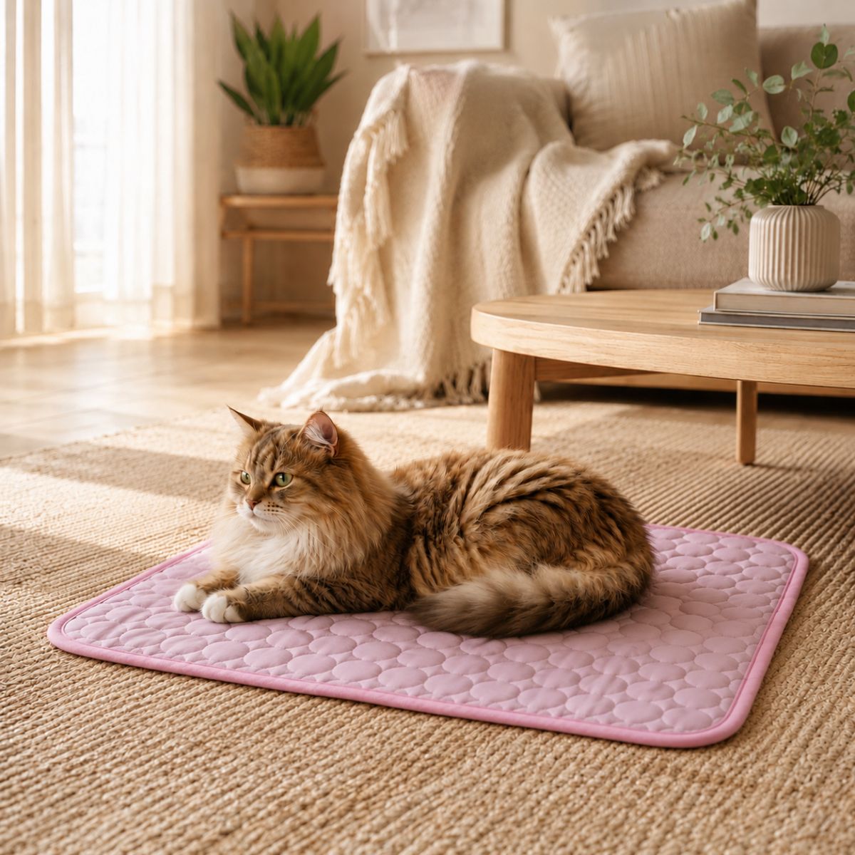 Tapis Rafraîchissant pour Chat | Coussin Couchage Été Effet Frais — La Brise
