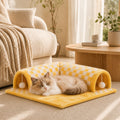 Nid pour Chat avec Tunnels & Tapis Intégré | Espace de Jeu et Repos — Le Dédale