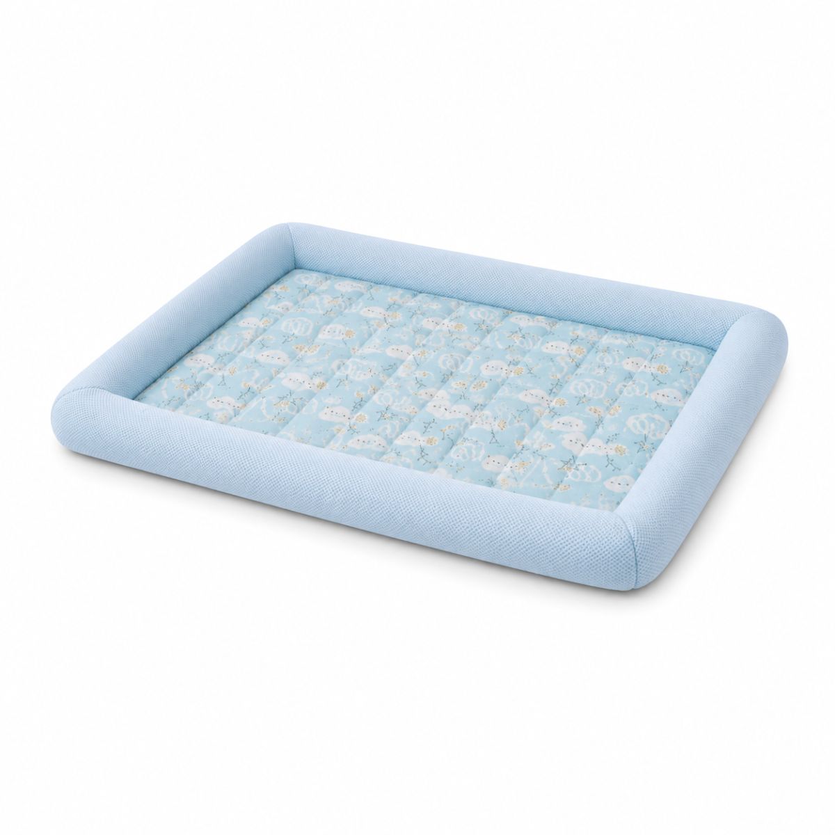 Tapis Rafraîchissant pour Chat à Rebords | Coussin Couchage Été Matelassé — La Rosée