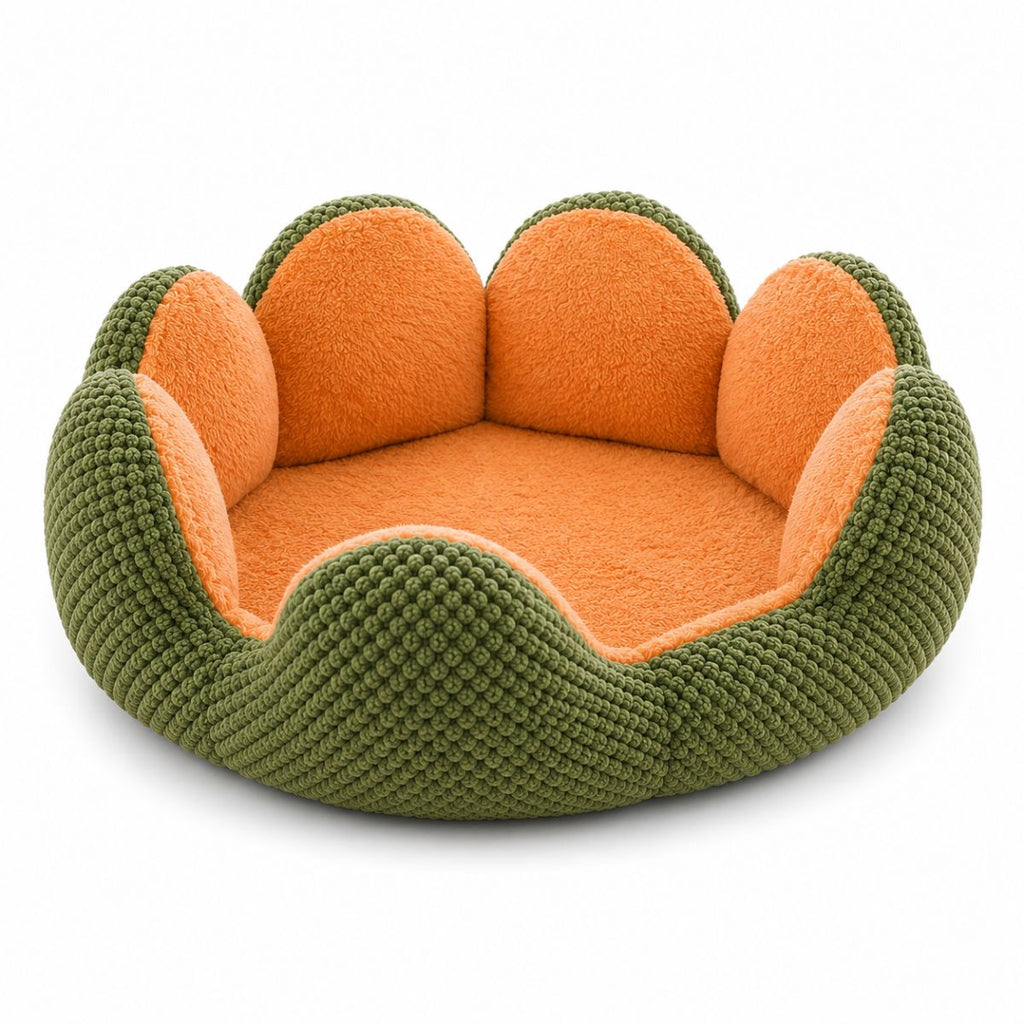 Panier pour Chat Rond Forme Fleur | Coussin Nid Cocooning Design — La Corolle