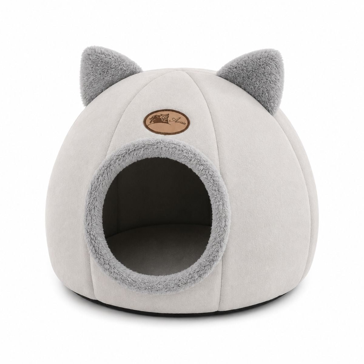 Niche pour Chat Dôme à Oreilles | Nid Cocon Semi-Fermé Intérieur — La Tanière