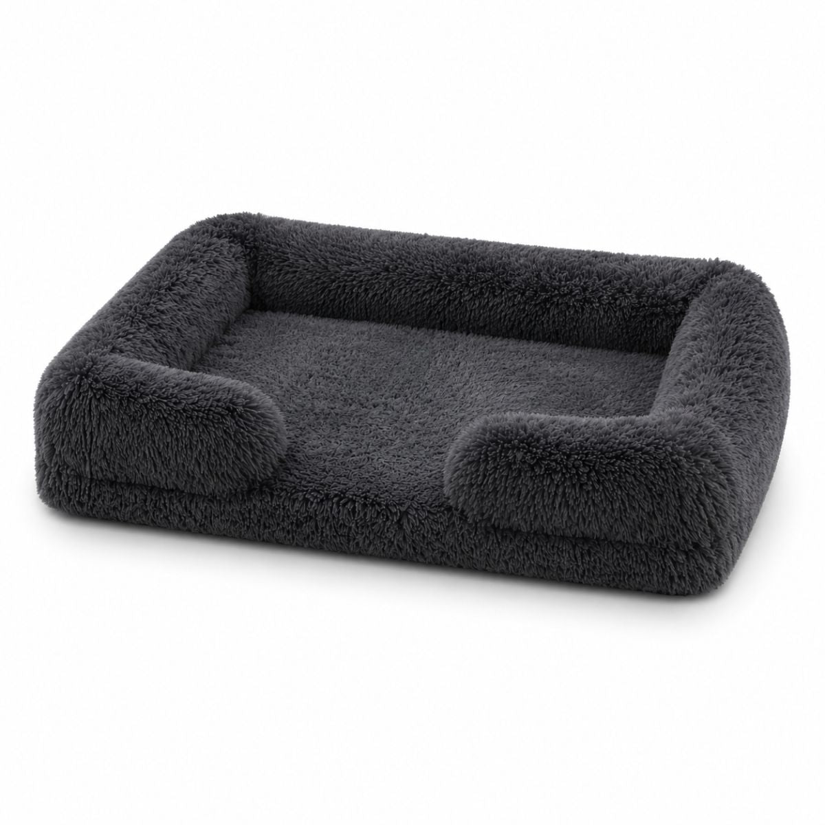 Panier pour Chat Moelleux | Coussin Nid Douillet à Rebords — Le Flocon