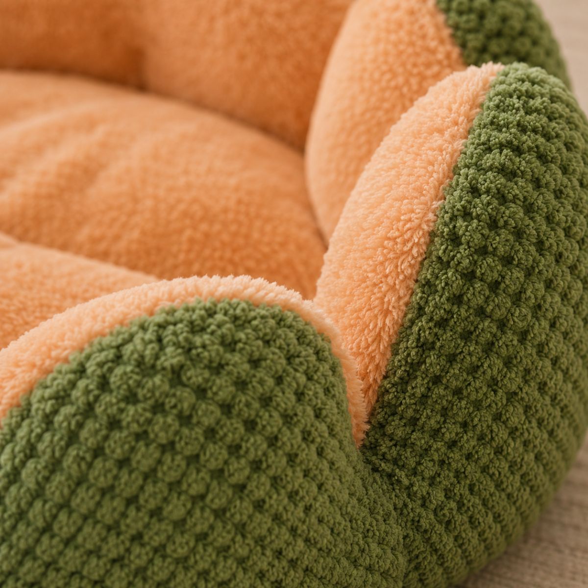 Panier pour Chat Rond Forme Fleur | Coussin Nid Cocooning Design — La Corolle